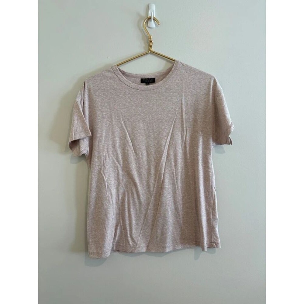Topshop Beige Tee Tshirt Size 8 Marled